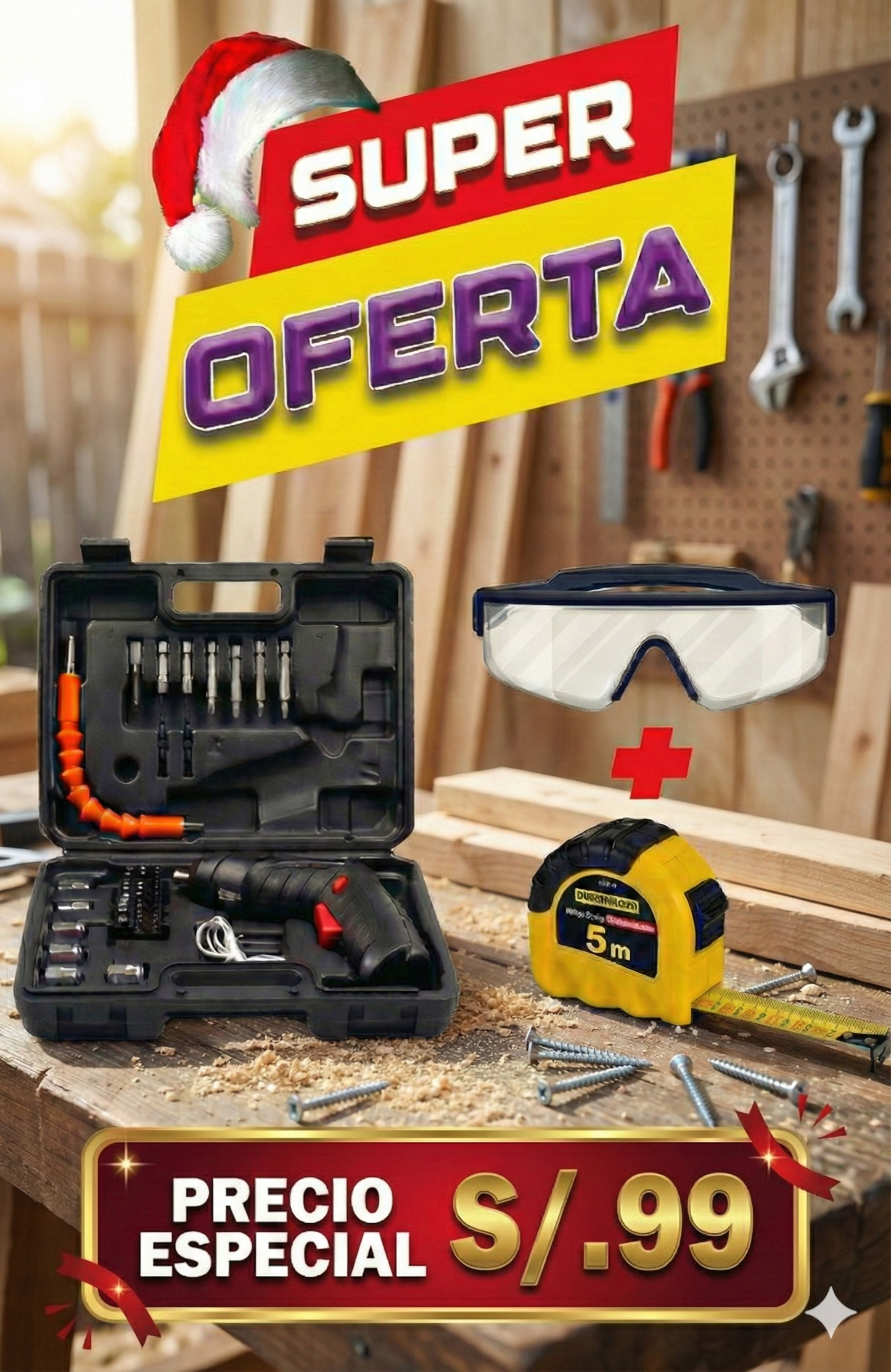 TALADRO DESTORNILLADOR MULTIFUNCIONAL